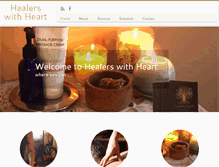 Tablet Screenshot of healerswithheart.com